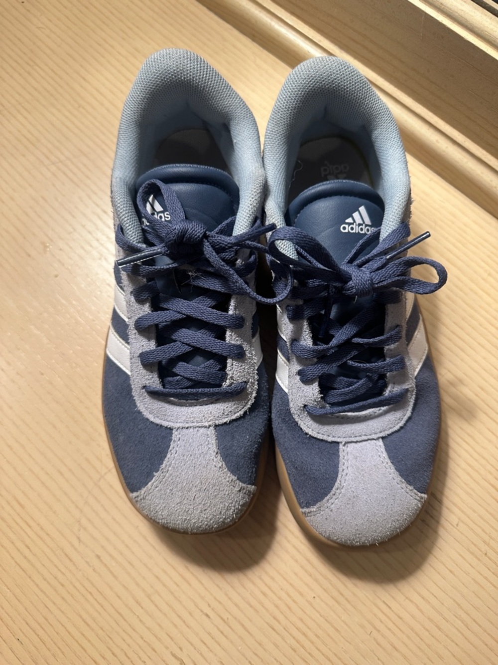 adidas Kids Navy and Light Gray Sneakers